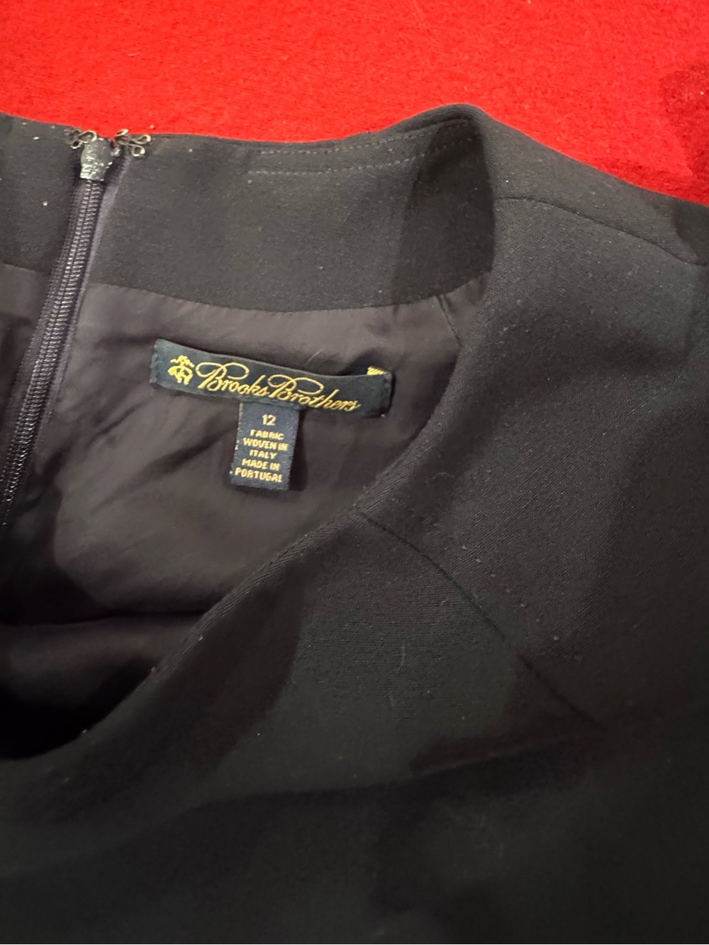 Brooks Brothers Black Crewneck Suit